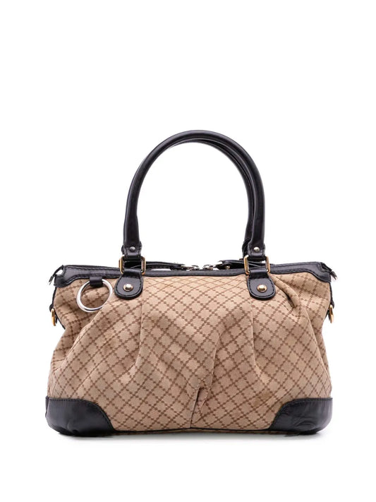 Pre-OwnedGucci Pre-Owned2016-2025 Diamante Canvas Sukey satchel