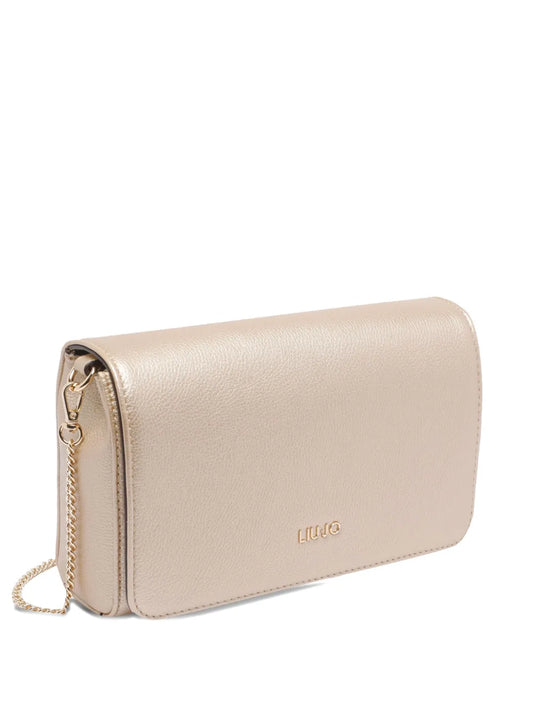 LIU JOmetallic-finish shoulder bag