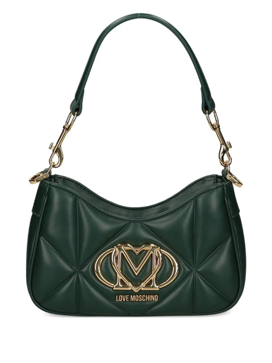 Love Moschinoquilted logo-plaque shoulder bag