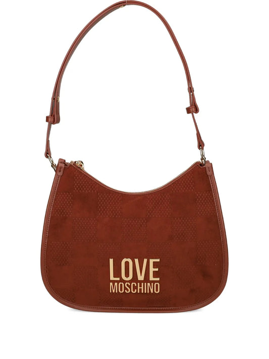 Love Moschinochecked-pattern shoulder bag