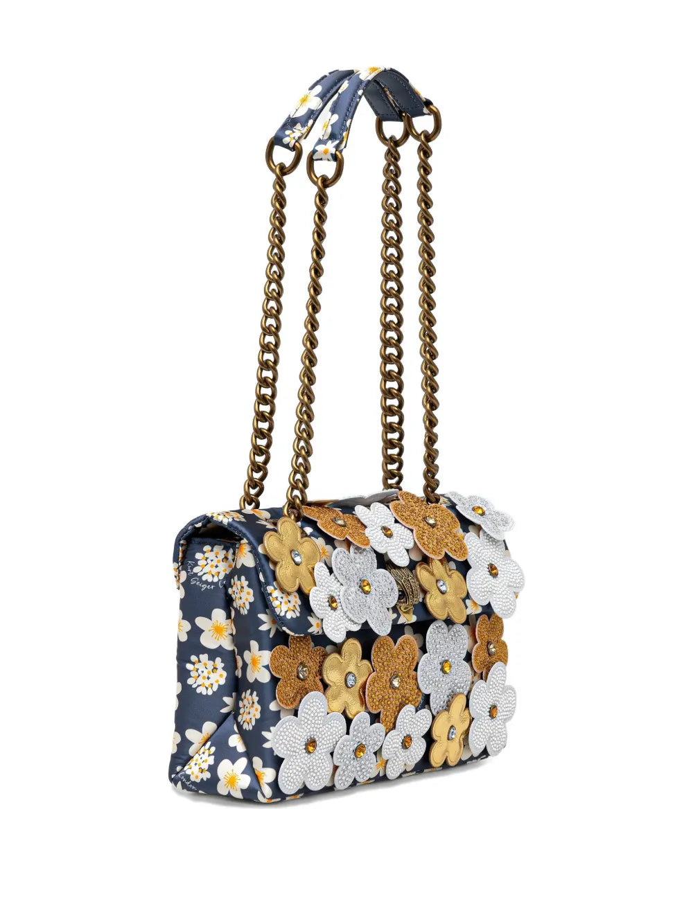 Kurt Geiger Londonmedium Daisy floral-appliqucross body bag