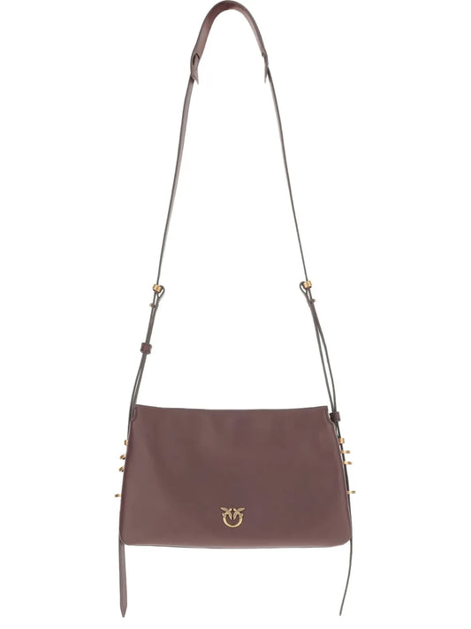 PINKOlogo-detail calfskin crossbody bag
