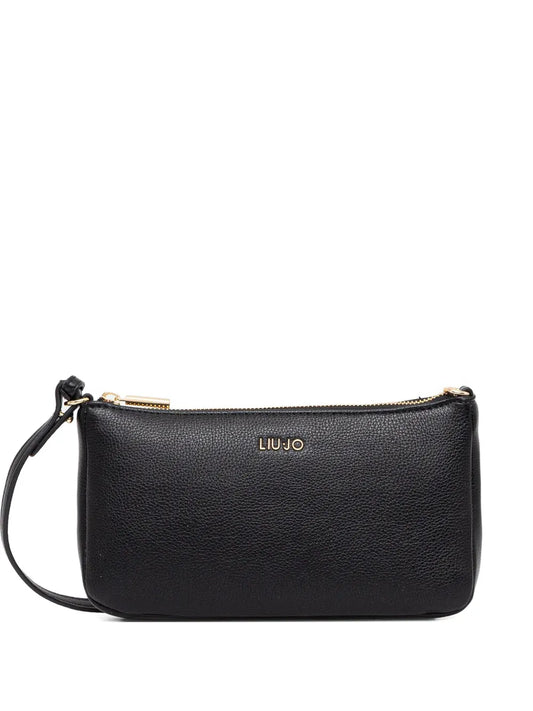 LIU JOlogo-detail zip-up crossbody bag