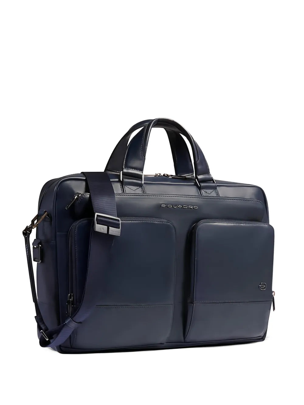 PIQUADROzip leather laptop bag