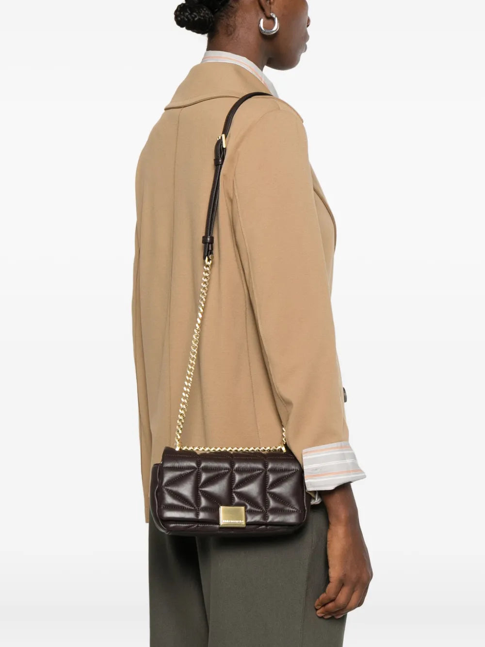Karl Lagerfeldquilted crossbody  bag