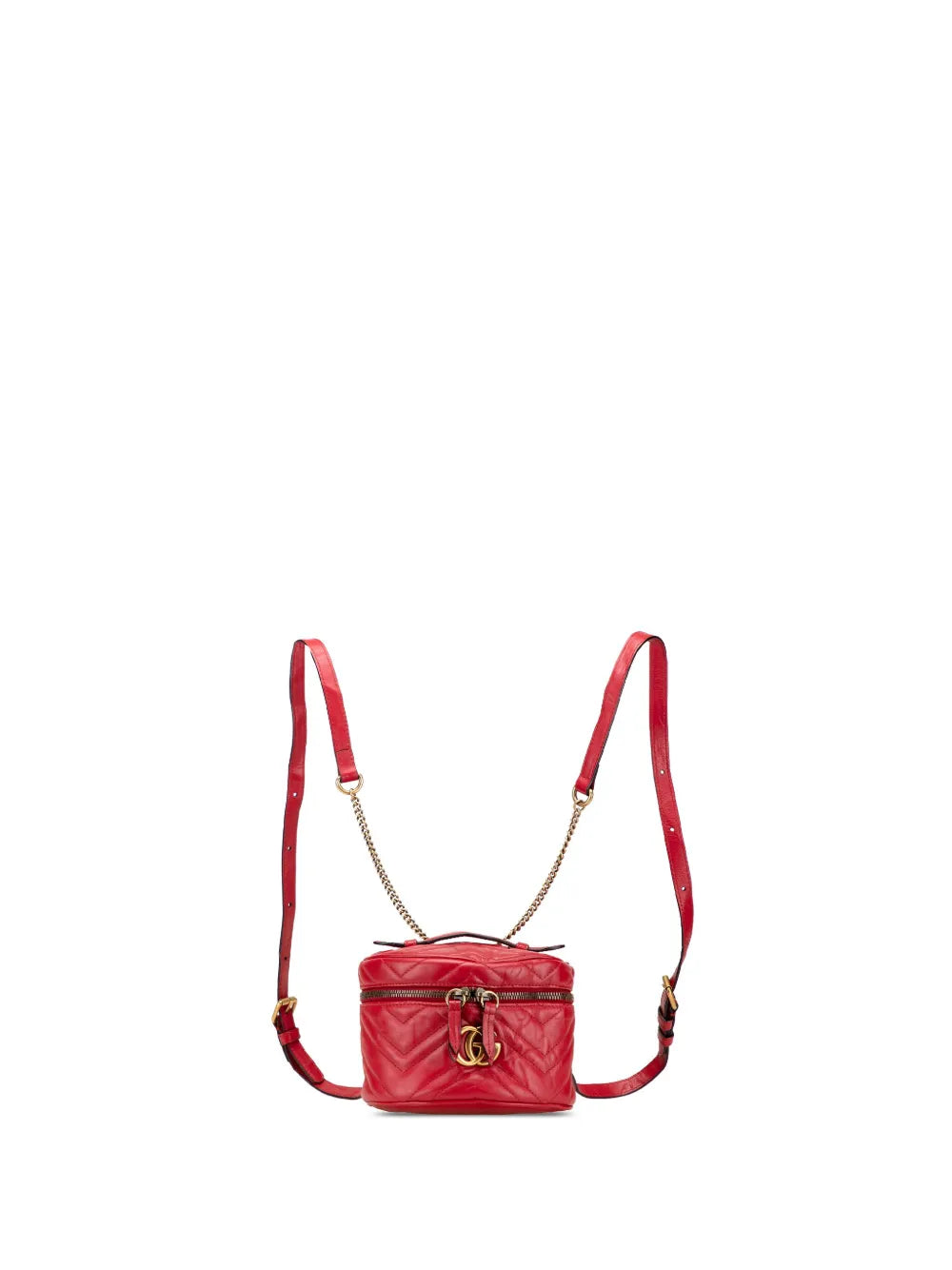 Pre-OwnedGucci Pre-Owned2016-2025 Mini GG Marmont Matelasse Leather Round backpack
