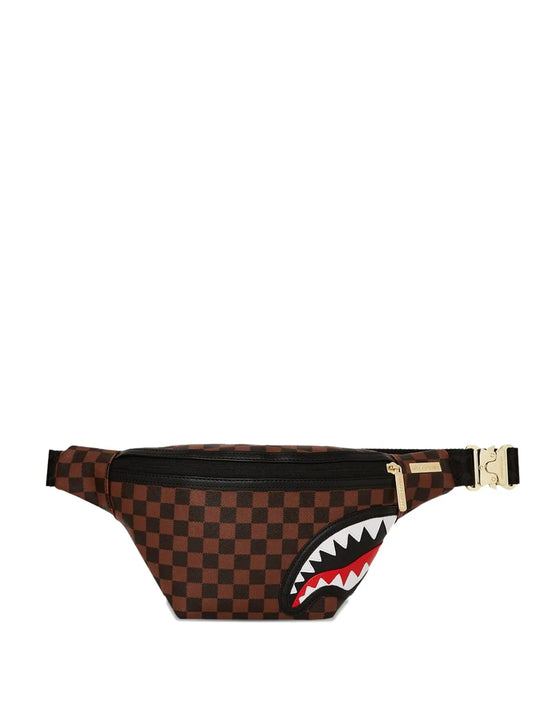 Spraygroundcheck-pattern belt bag