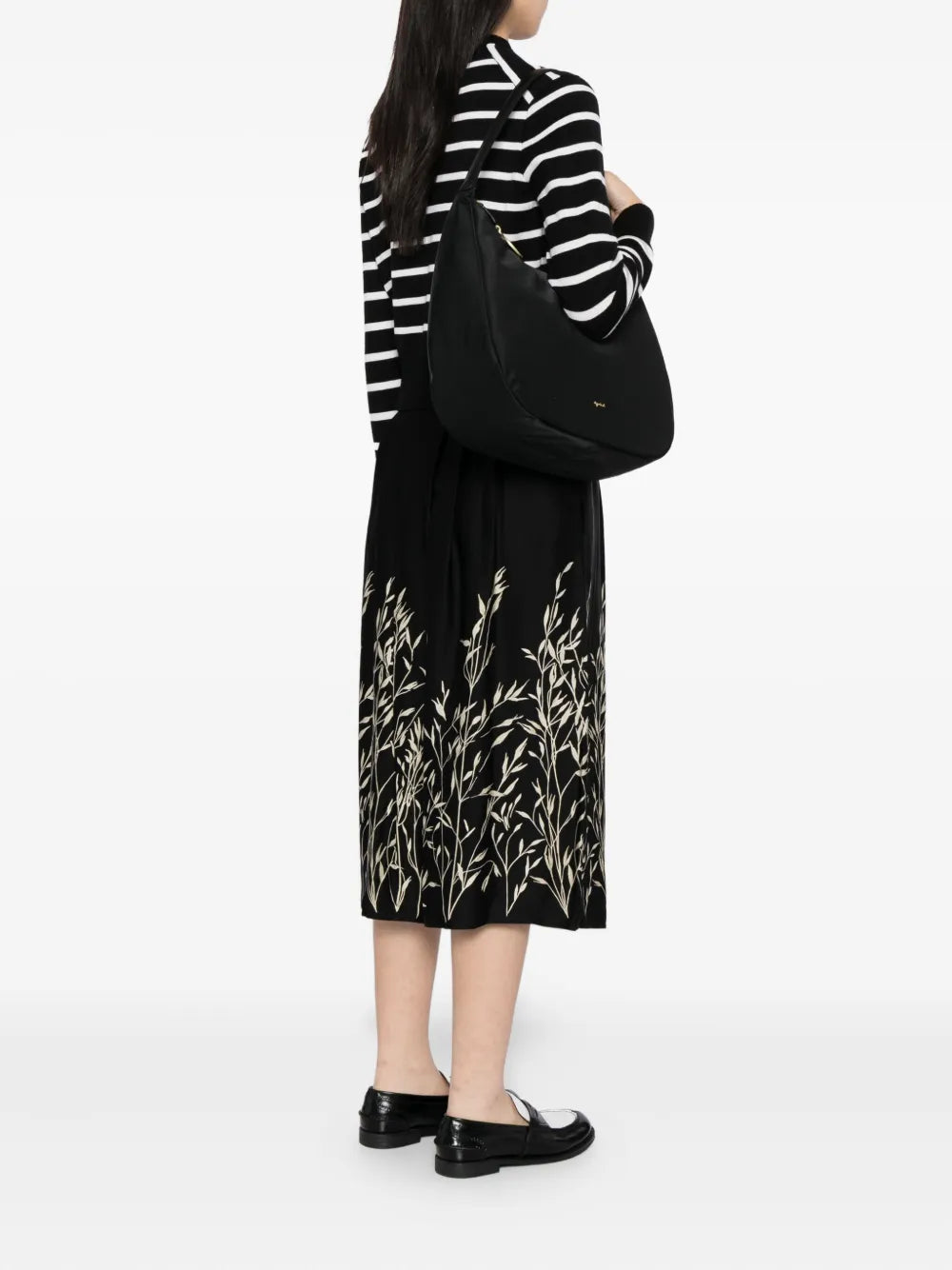 agn b. large logo-plaque shoulder bag