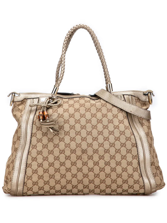 Pre-OwnedGucci Pre-Owned2016-2025 GG Canvas Bella Convertible Tote satchel