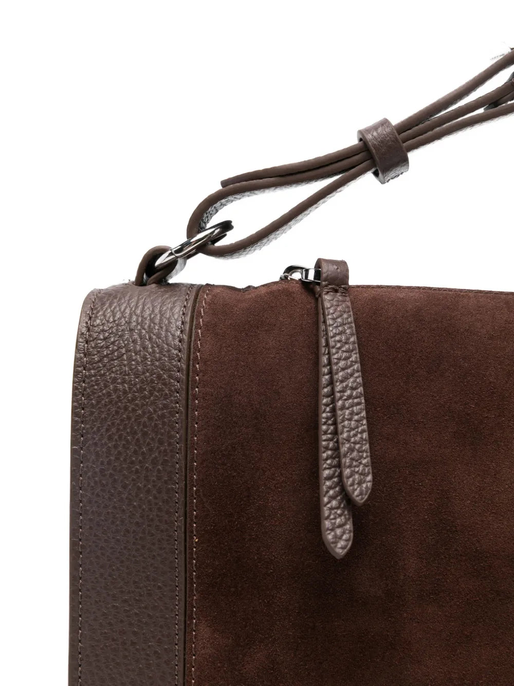 Coccinellesuede panelled tote bag