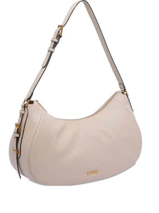 LIU JOzip-fastening curved shoulder bag