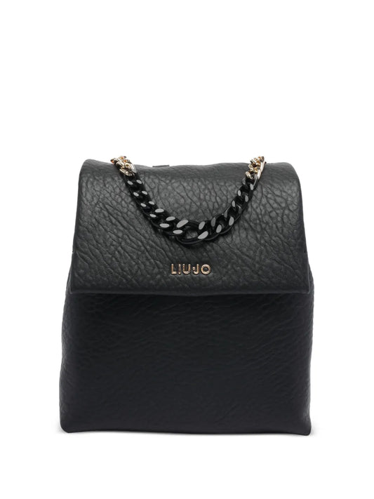 LIU JOfaux-leather backpack