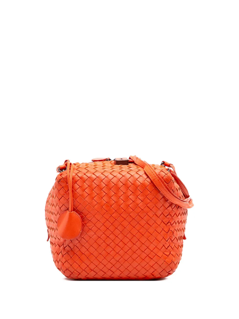 Pre-OwnedBottega Veneta Pre-Owned2012-2025 Nappa Intrecciato Cube crossbody bag
