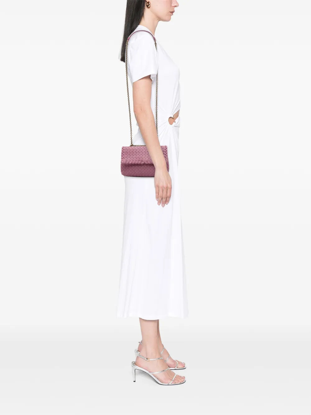 Pre-OwnedBottega Veneta Pre-Owned2012-2025 Baby Nappa Intrecciato Olimpia crossbody bag