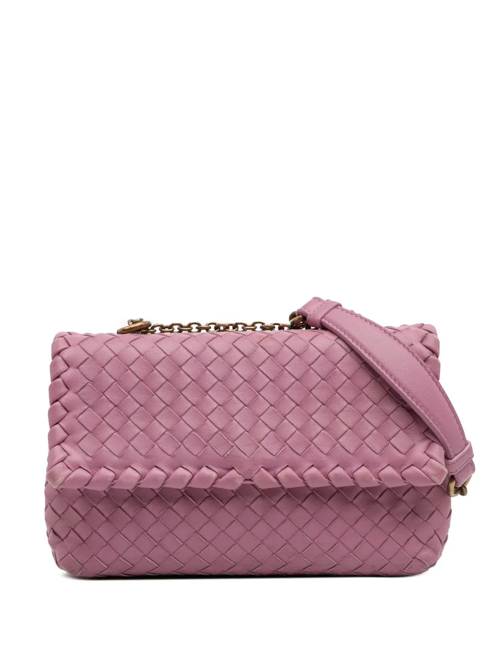 Pre-OwnedBottega Veneta Pre-Owned2012-2025 Baby Nappa Intrecciato Olimpia crossbody bag