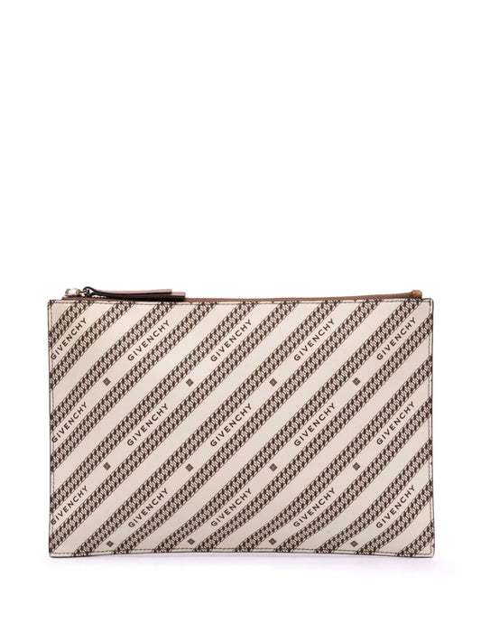 Pre-OwnedGivenchy Pre-Owned2000-2025 Canvas Logo clutch bag