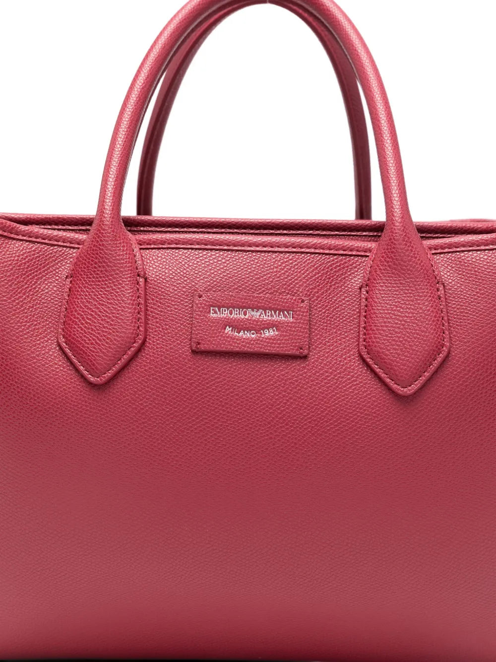 Emporio Armanilogo-patch tote bag