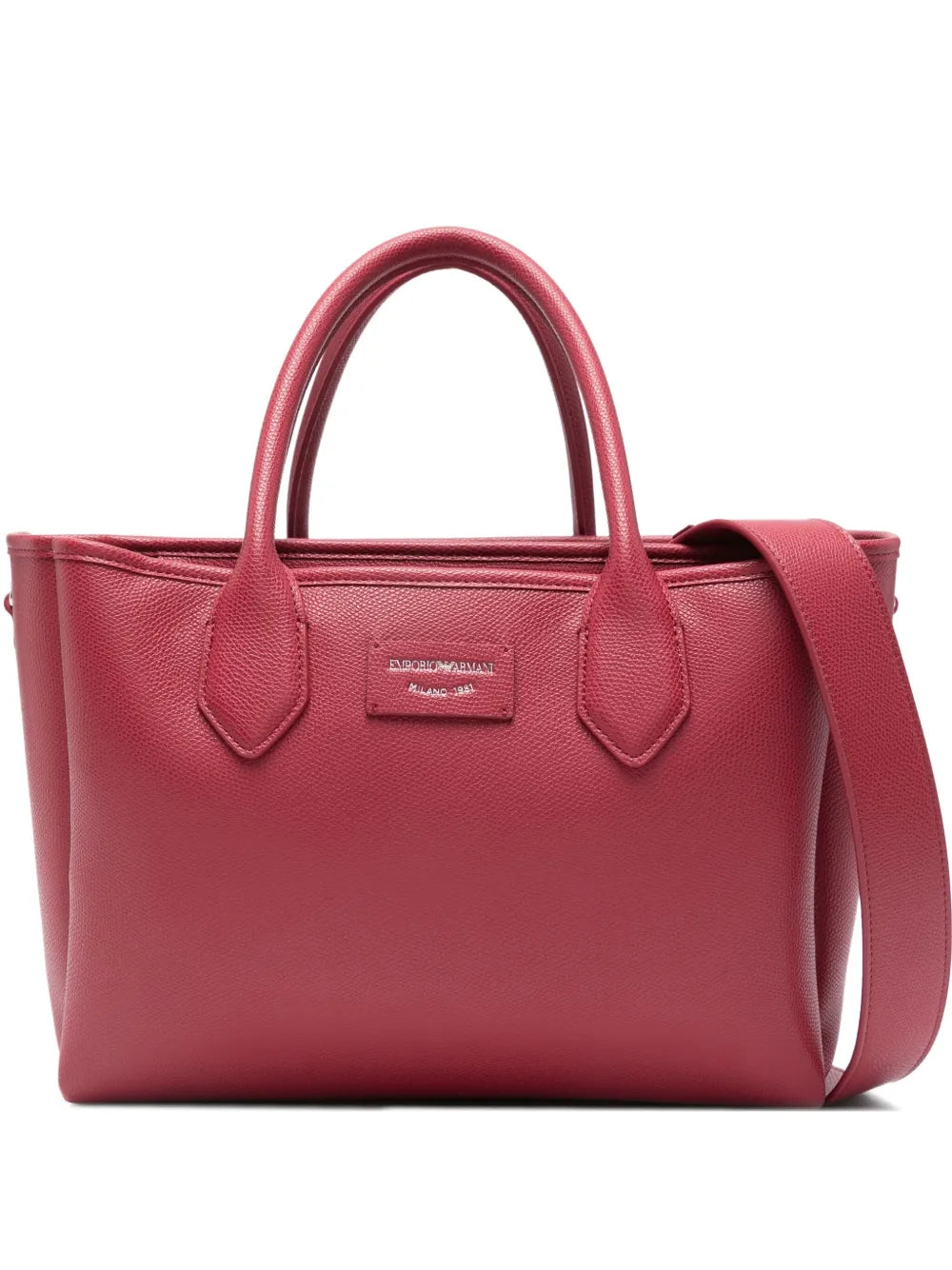 Emporio Armanilogo-patch tote bag