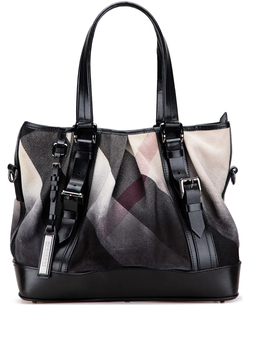 Pre-OwnedBurberry Pre-Owned2000-2017 Mega Check Canvas Lowry satchel