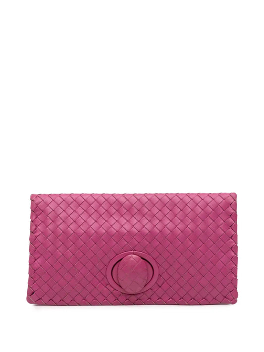 Pre-OwnedBottega Veneta Pre-Owned2011 Nappa Intrecciato Turn Lock clutch bag
