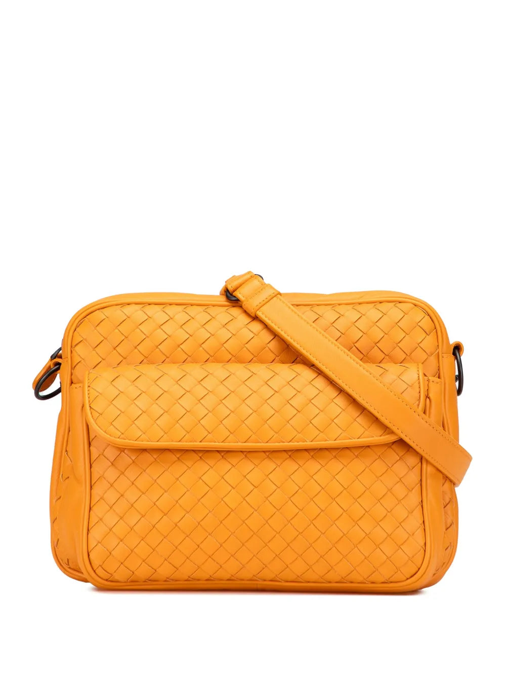 Pre-OwnedBottega Veneta Pre-Owned2012-2025 Nappa Intrecciato Front Pocket Messenger Bag crossbody bag