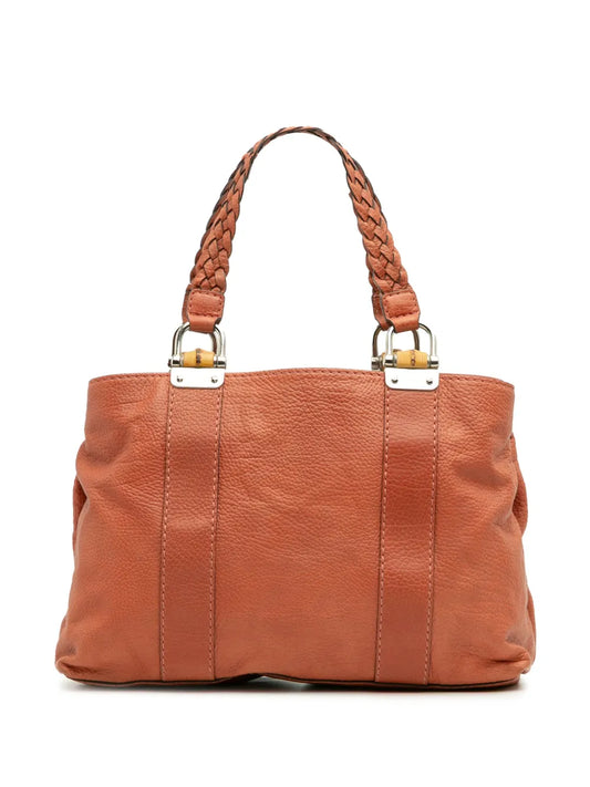 Pre-OwnedGucci Pre-Owned2016-2025 Medium Leather Bamboo Libeccio tote bag