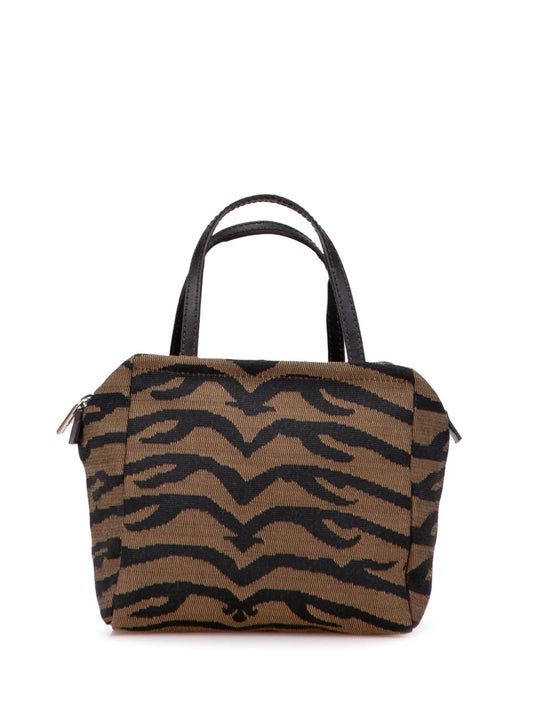 Pre-OwnedFendi Pre-Owned2000-2010 Zebra Print Canvas handbag