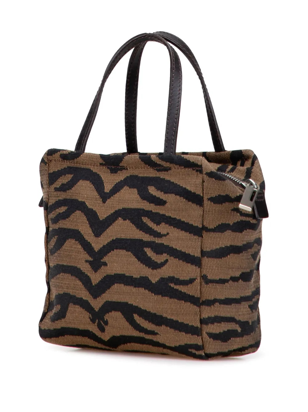 Pre-OwnedFendi Pre-Owned2000-2010 Zebra Print Canvas handbag