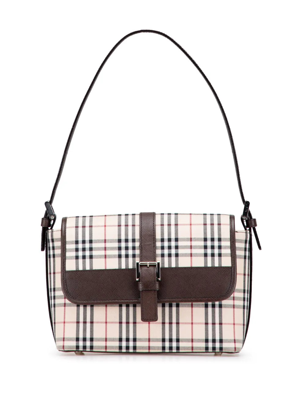 Pre-OwnedBurberry Pre-Owned2000-2017 House Check Canvas Flap shoulder bag