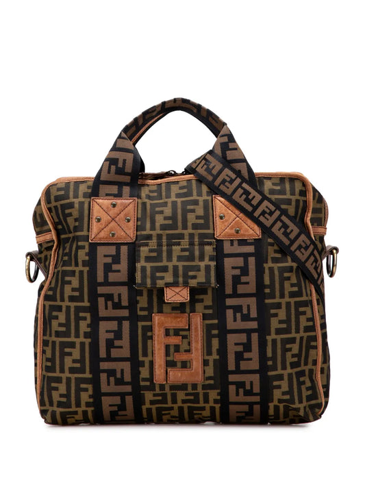 Pre-OwnedFendi Pre-Owned2000-2010 Zucca Canvas FF satchel