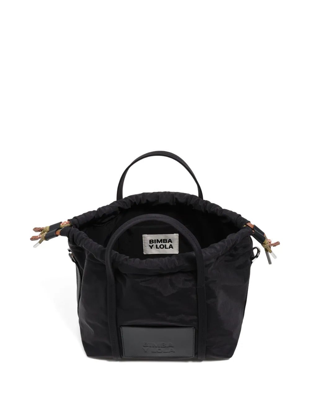 Bimba y Lolasmall logo-patch satchel bag