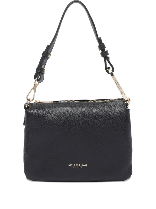 MY BEST BAGlogo-stamp leather tote bag
