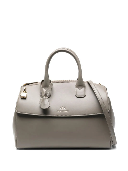 Armani ExchangeASV Trunk padlock tote bag