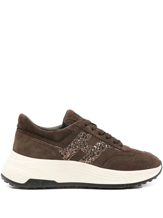 Hogan Glitter Logo Trainers