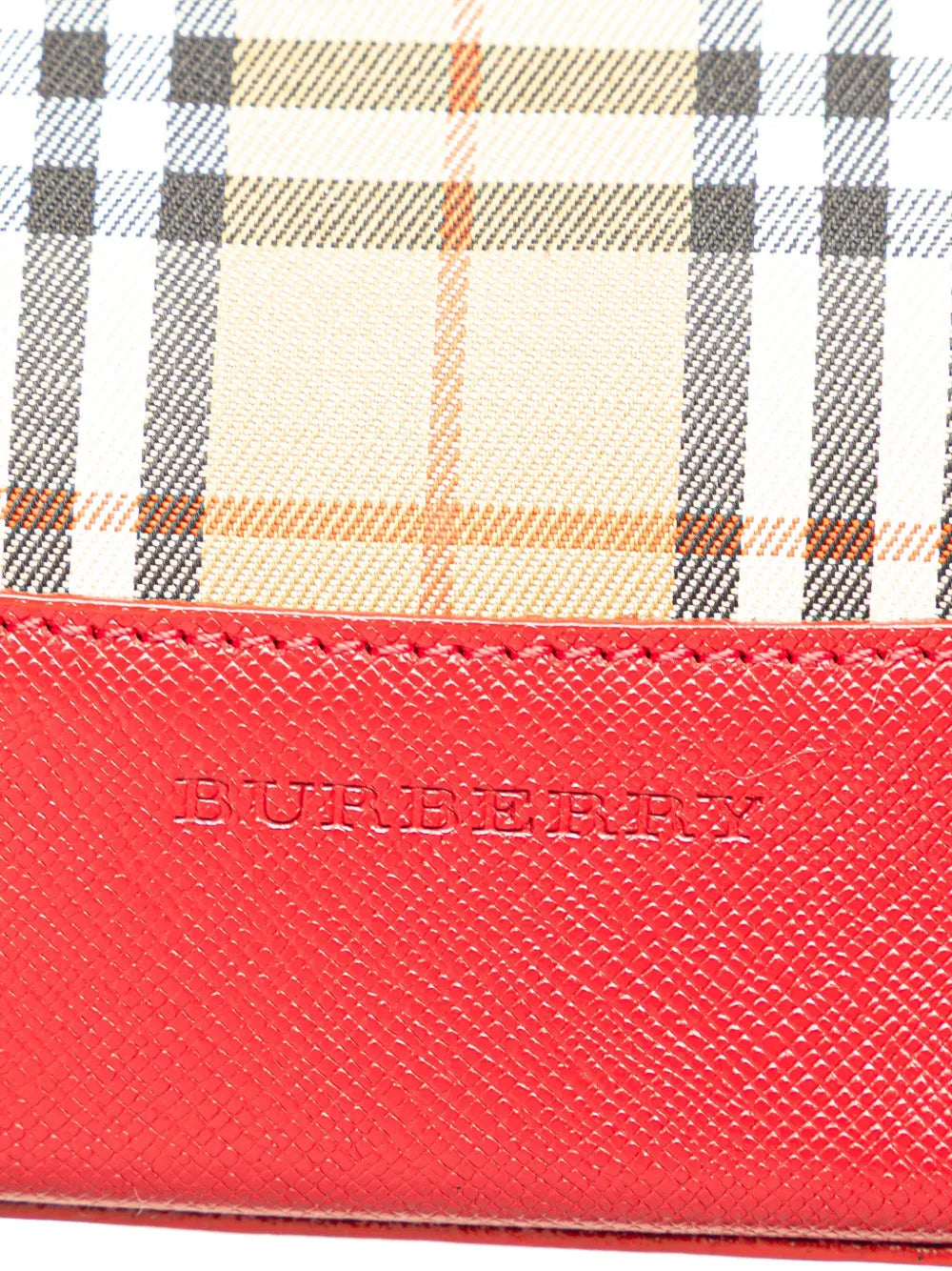 Pre-OwnedBurberry Pre-Owned2000-2017 Haymarket Check Canvas handbag