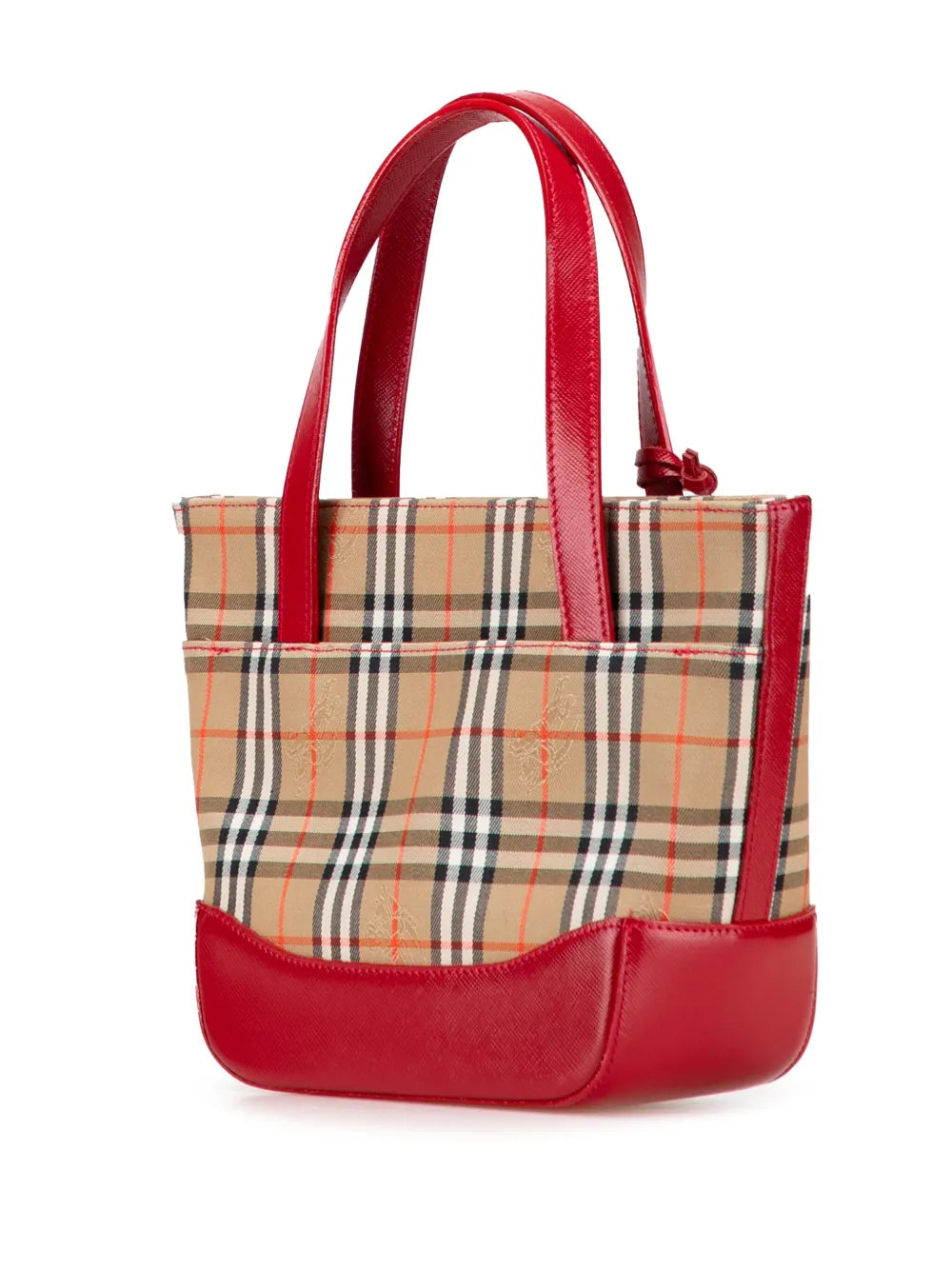Pre-OwnedBurberry Pre-Owned2000-2017 Haymarket Check Canvas handbag