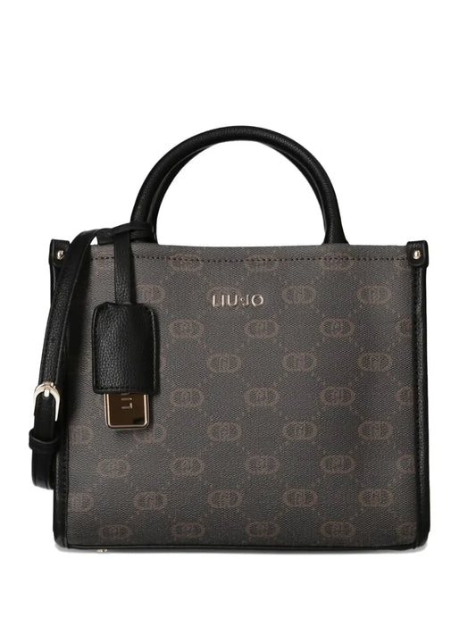 LIU JOsmall monogram-pattern tote bag