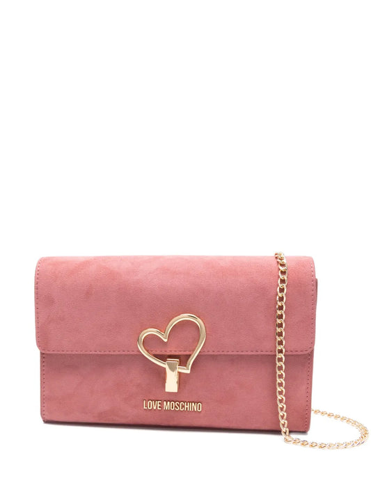 Love Moschinoheart-plaque crossbody bag