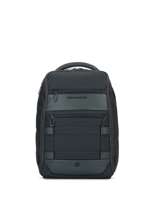 PIQUADROgeometric-pattern backpack