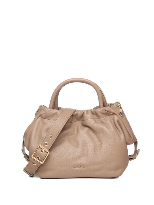 BIASIAgathered leather tote bag