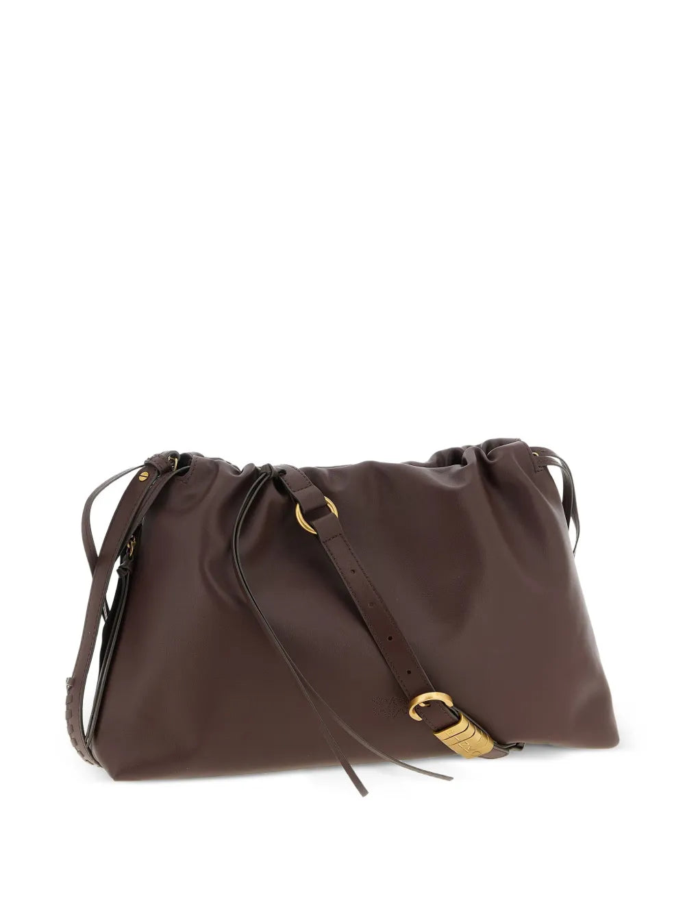 PINKOsmooth leather clutch bag