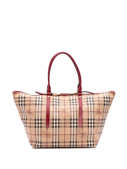 Pre-OwnedBurberry Pre-Owned2000-2017 Medium Haymarket Check Coated Canvas Salisbury tote bag