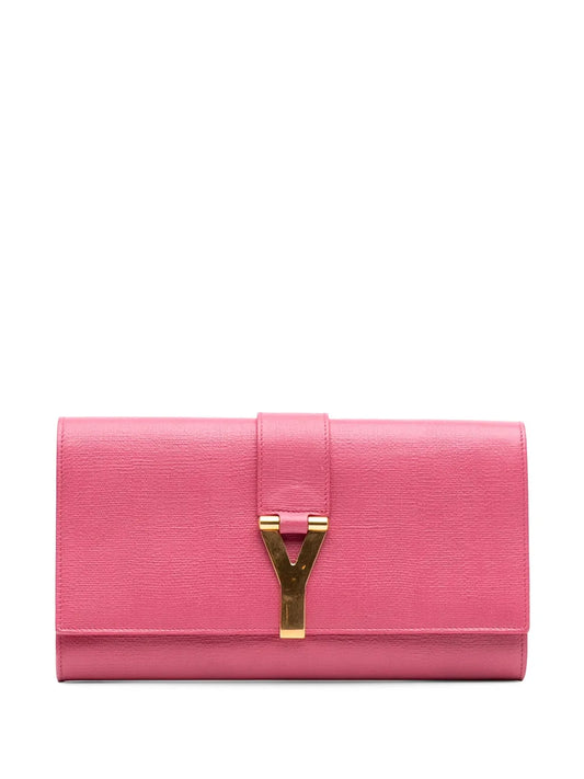 Pre-OwnedSaint Laurent Pre-Owned2000-2012 Textured Calfskin Chyc Ligne clutch bag