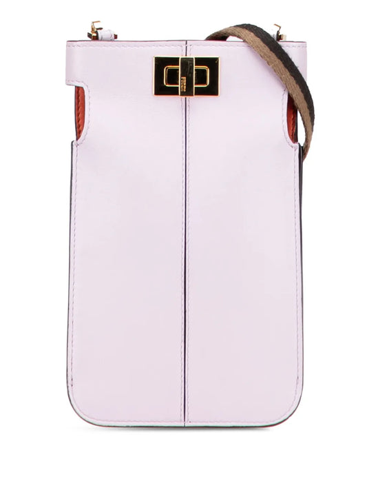 Pre-OwnedFendi Pre-Owned2000-2010 Leather Peek-a-Phone Pouch crossbody bag