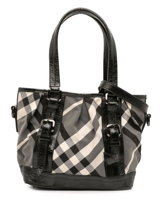 Pre-OwnedBurberry Pre-Owned2000-2017 Beat Check Nylon Lowry satchel