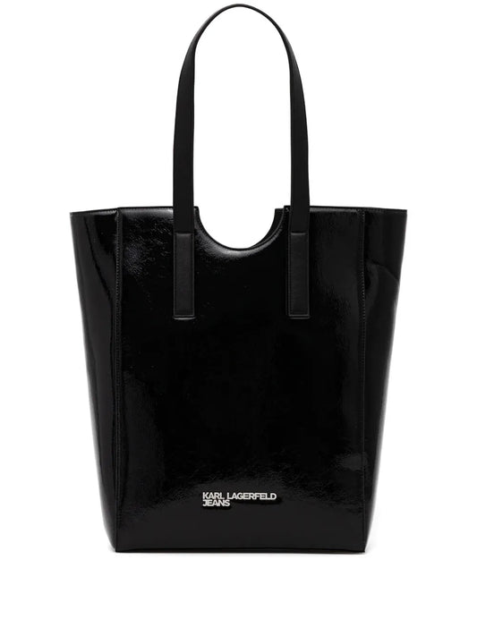 Karl Lagerfeld Jeanslogo-plaque tote bag