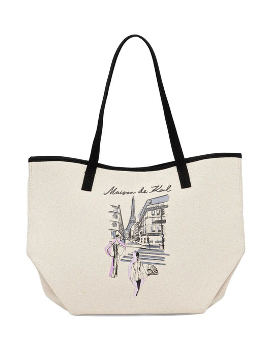Karl LagerfeldK/Sketch printed tote bag