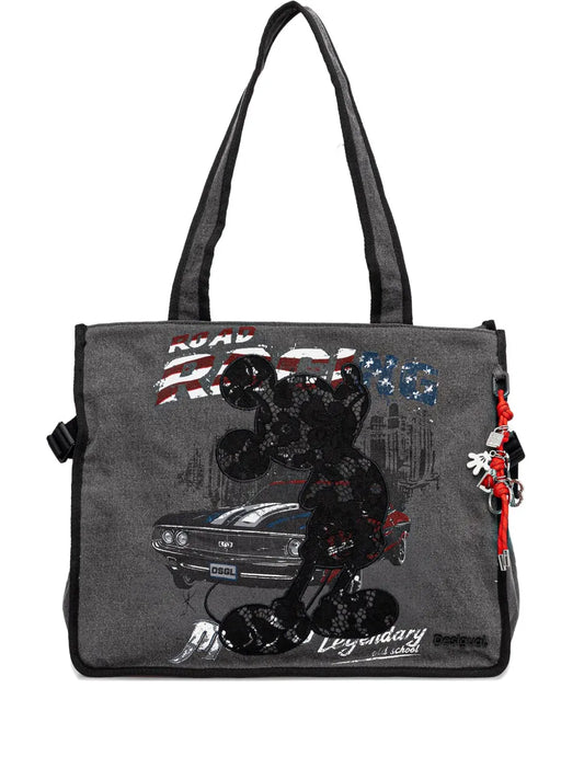 Desigualmedium Mickey Mouse denim shoulder bag