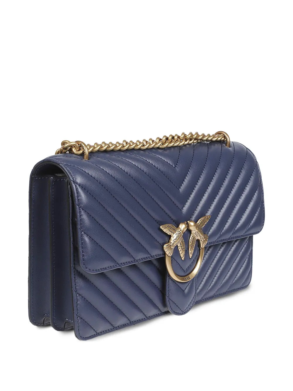 PINKOchevron-pattern chain-strap shoulder bag