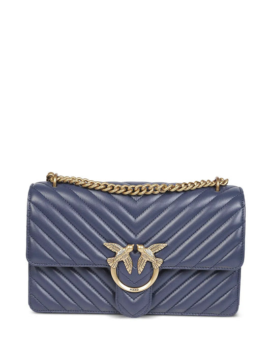 PINKOchevron-pattern chain-strap shoulder bag